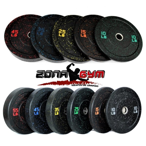 DISCOS BUMPER DE CAUCHO OLIMPICOS